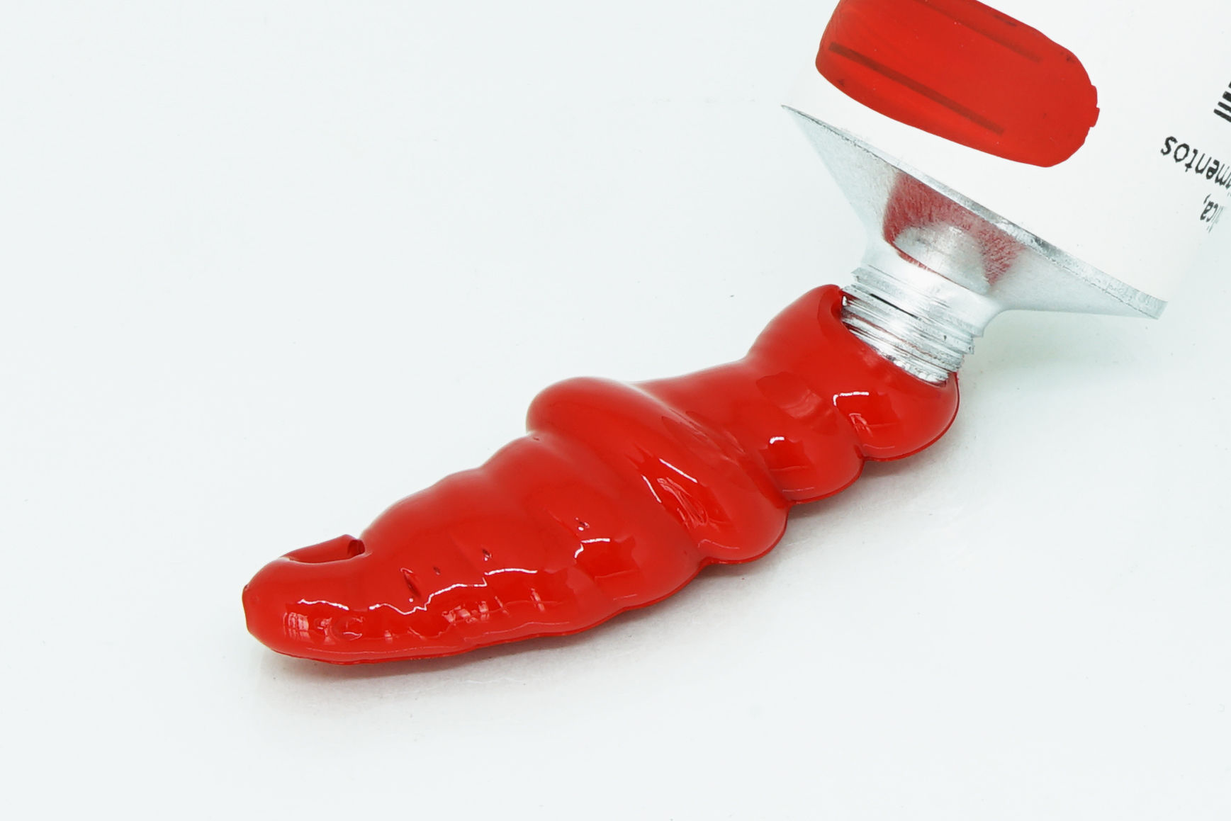 Acrylic Paint Naphthol Red Smear