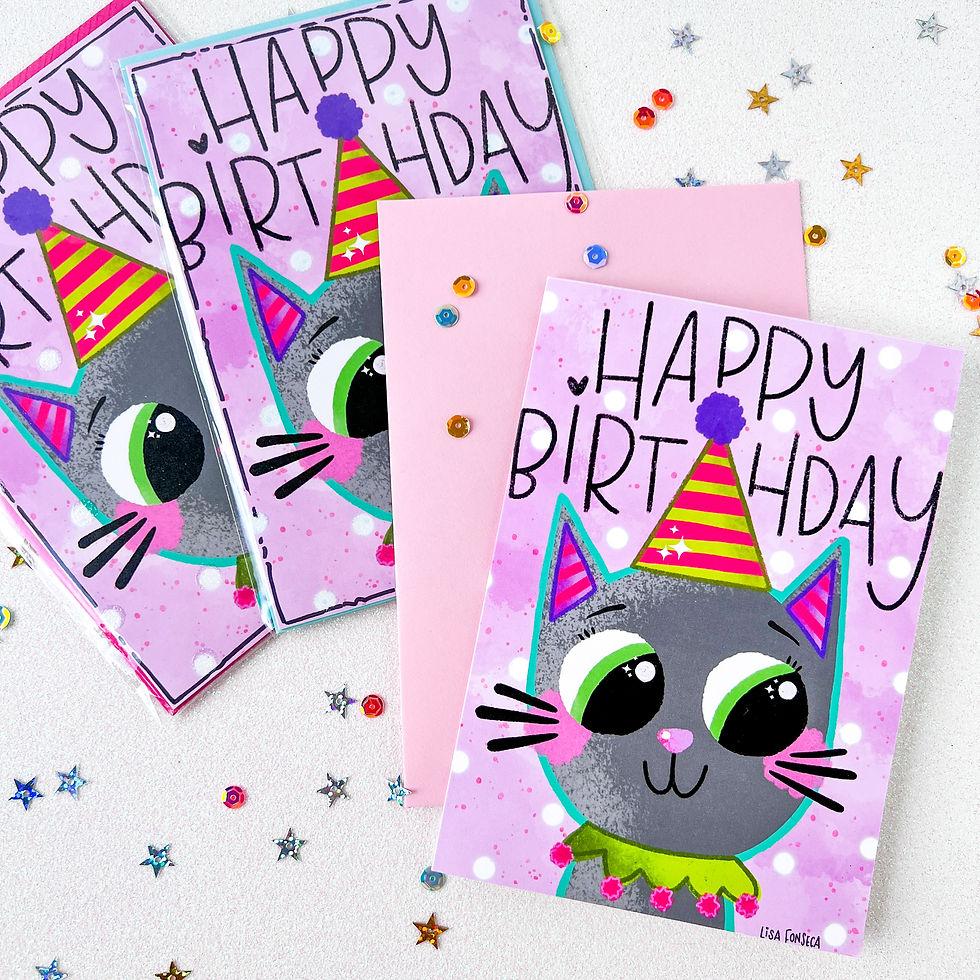 Birthday Cat Card