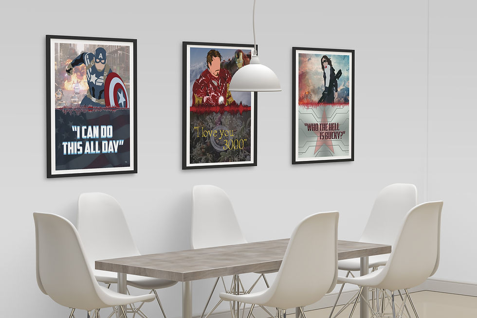 Thumbnail: The Avengers Captain America I Can Do This All Day Soundwave Print