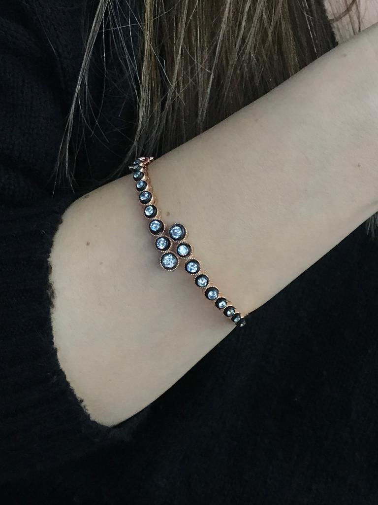 Küçük resim: Elmas montür pırlanta modeli Bilezik / YERLİ ÜRETİM