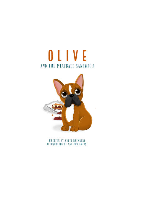 Olive and the meatball sandwich illustrations by Ana Gabriela (aka Ana the Artist)