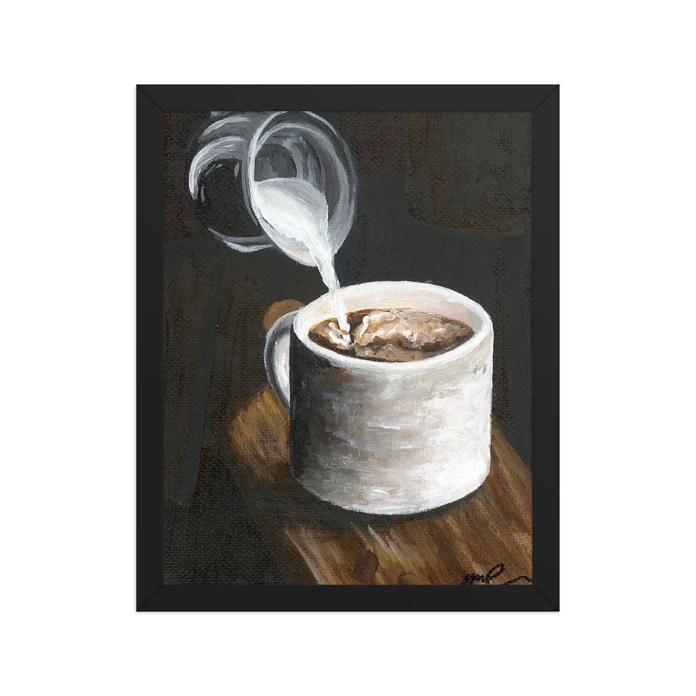 Pour - Framed poster