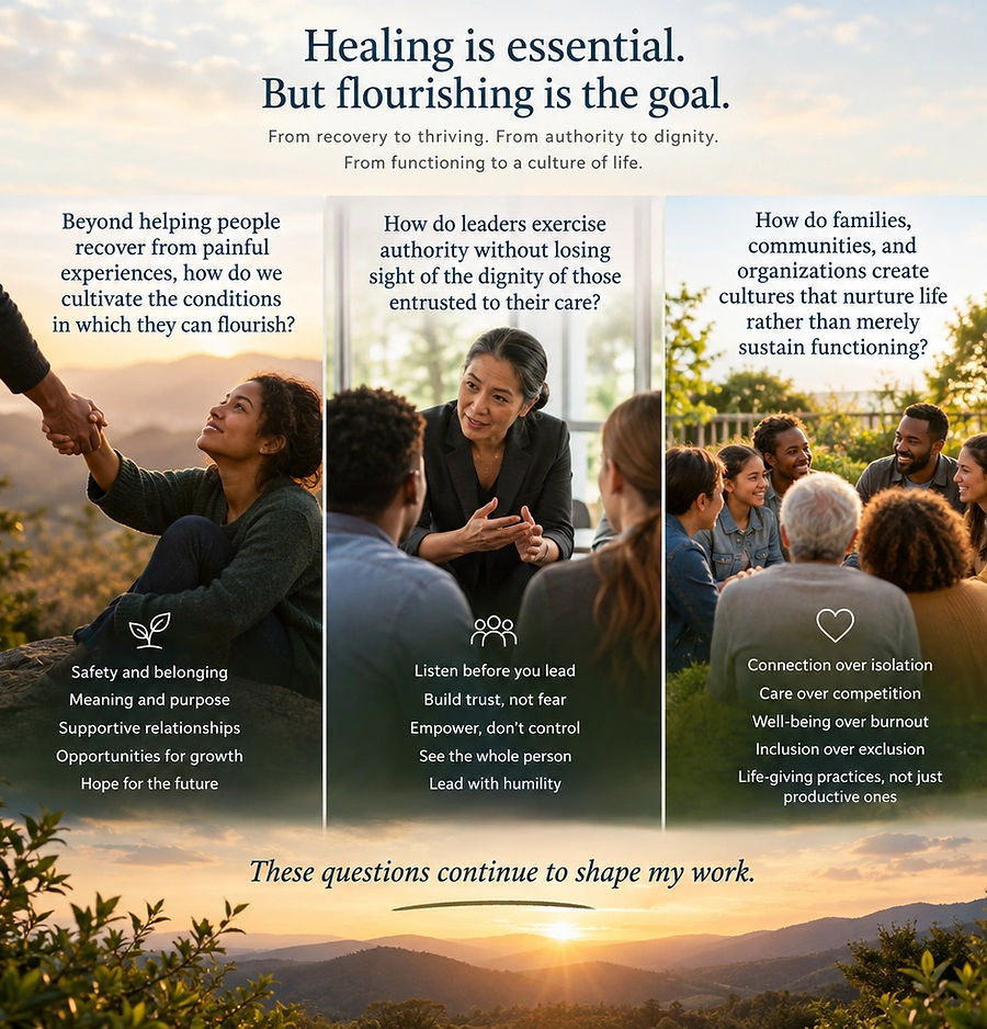 Beyond helping people recover from painful experiences, how do we cultivate the conditions