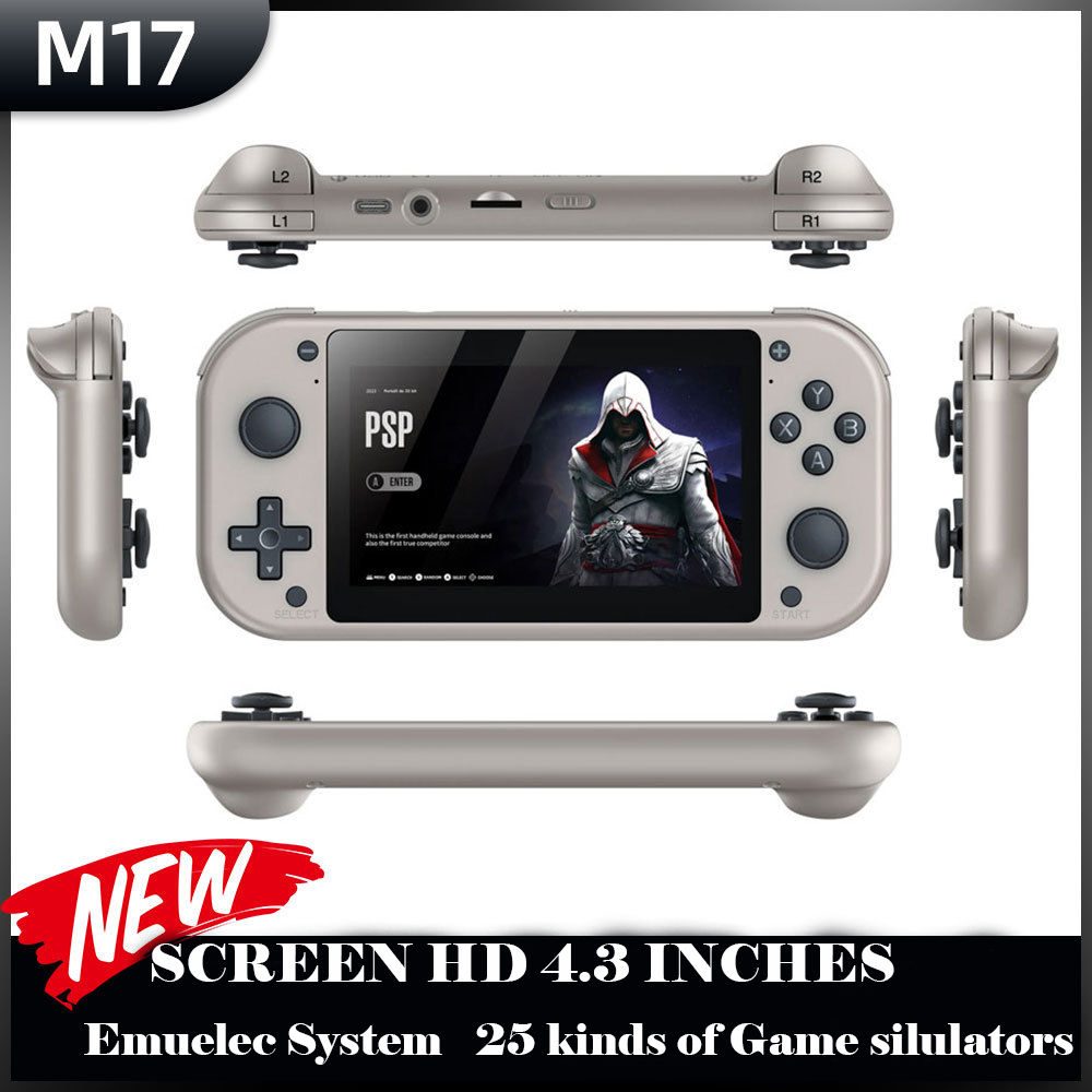 M17 Handheld Video Game Console 64G 128G Open Source Linux System 4.3inch Screen