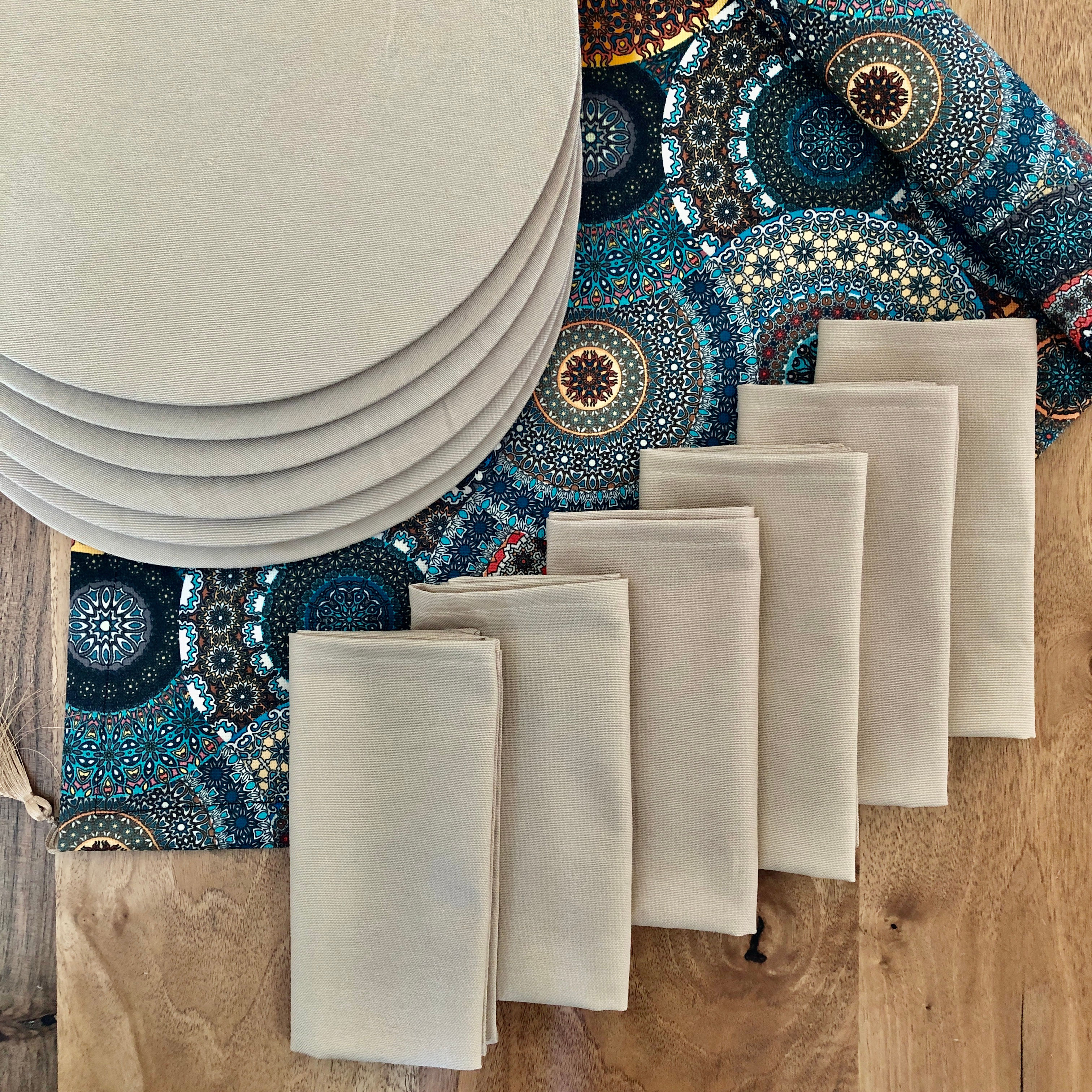 Otantik Desen Peçeteli Takım