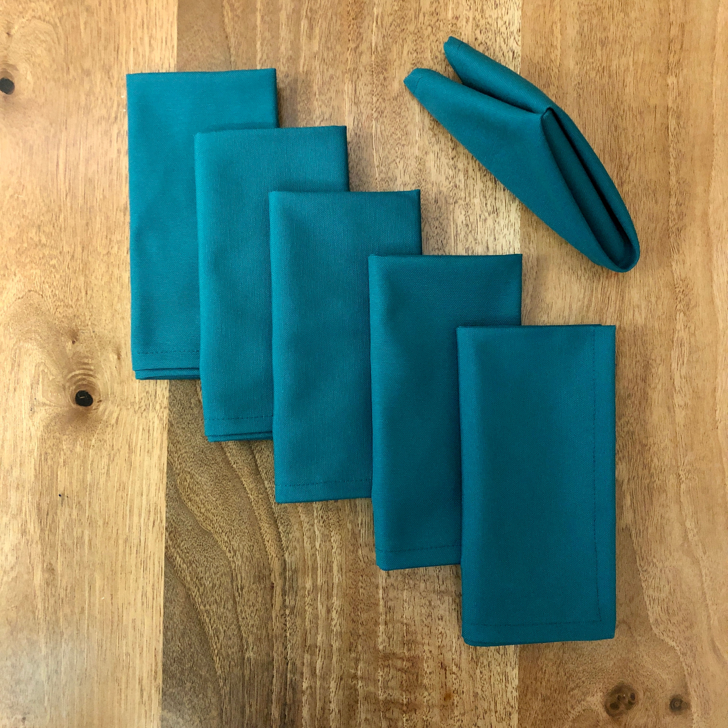 Petrol Mavi Kumaş Peçete (6 adet)