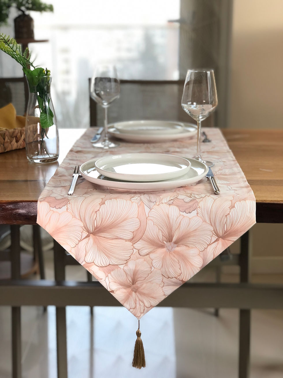 İnci Desen Runner Örtü