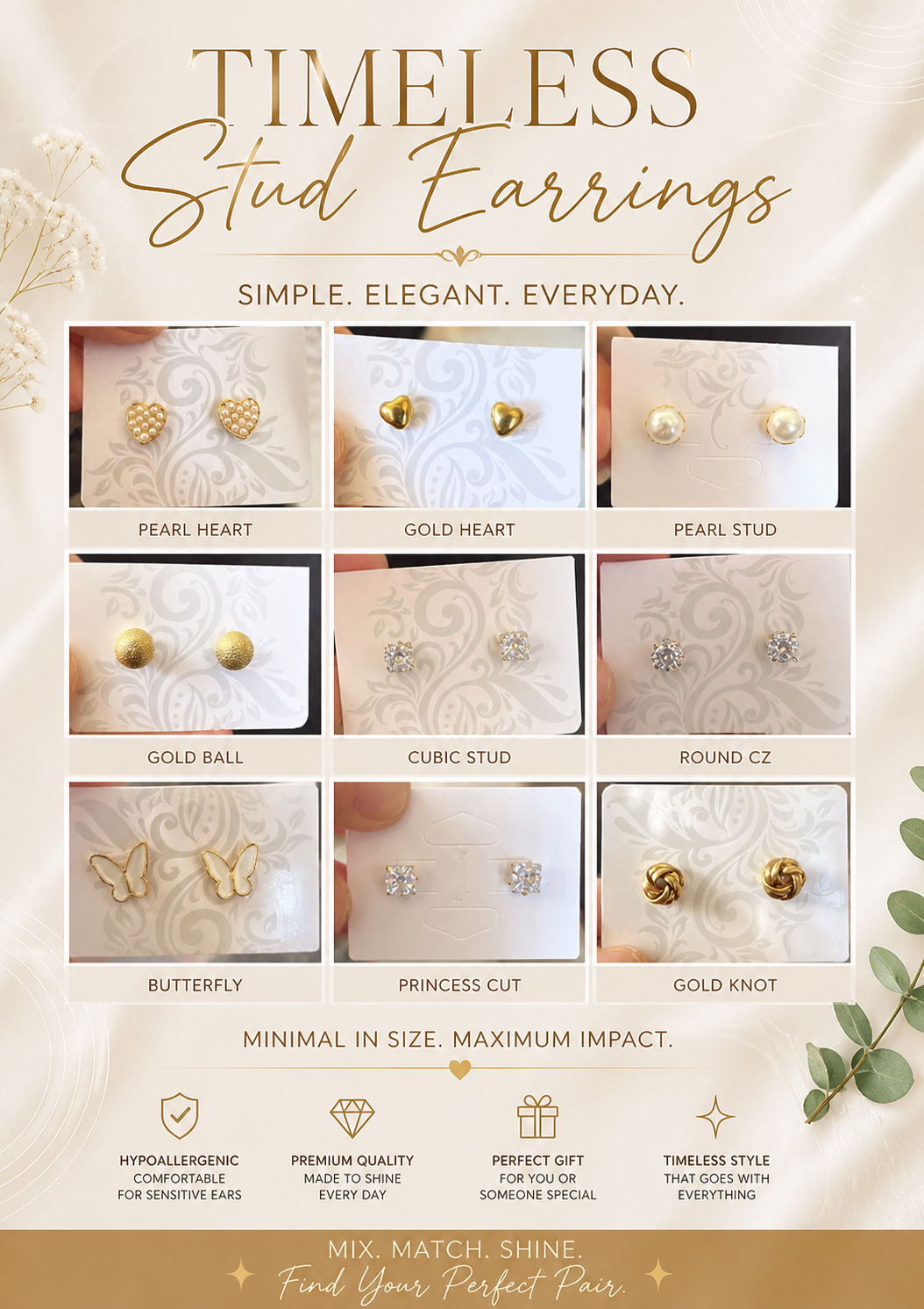 Stud Earrings 