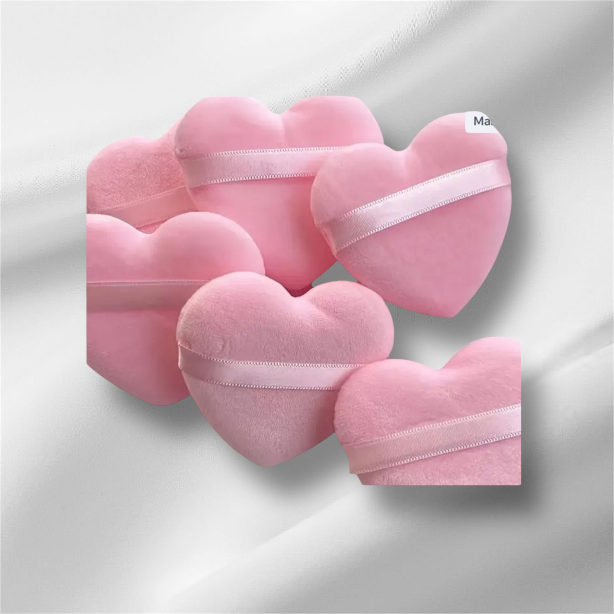 Heart Sponge black red and pink