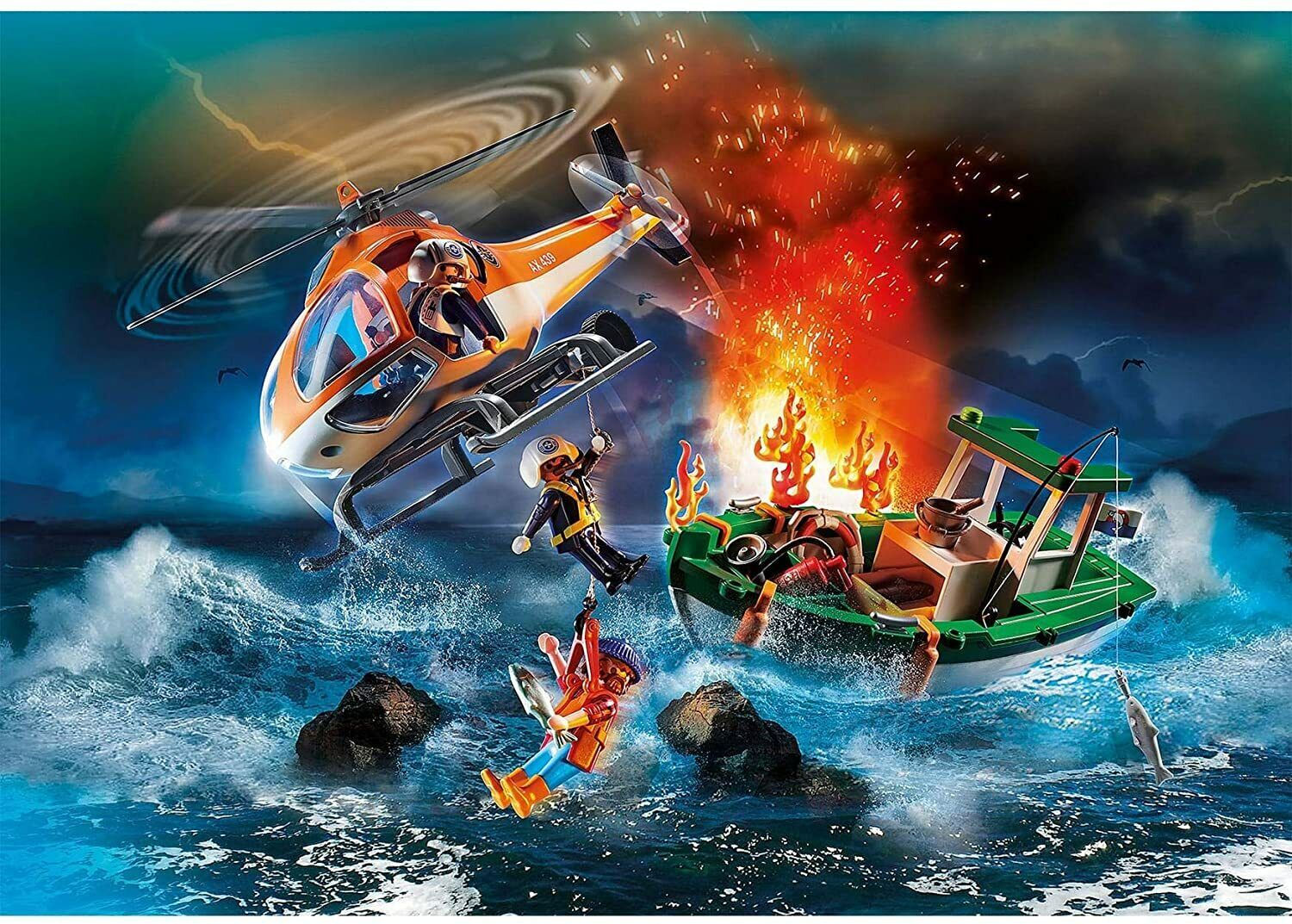 PLAYMOBIL Coastal Fire Rescue Mission