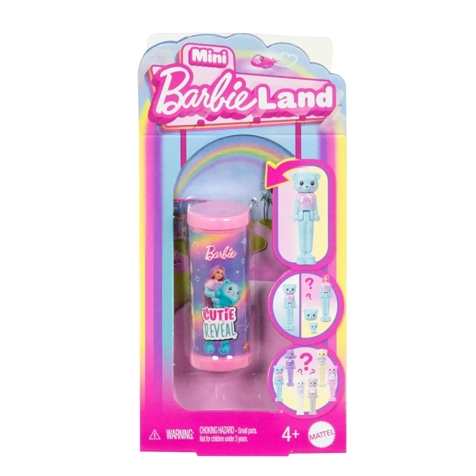 Mini BarbieLand Cutie Reveal Doll & Pet - Cozy Cute Tees Series