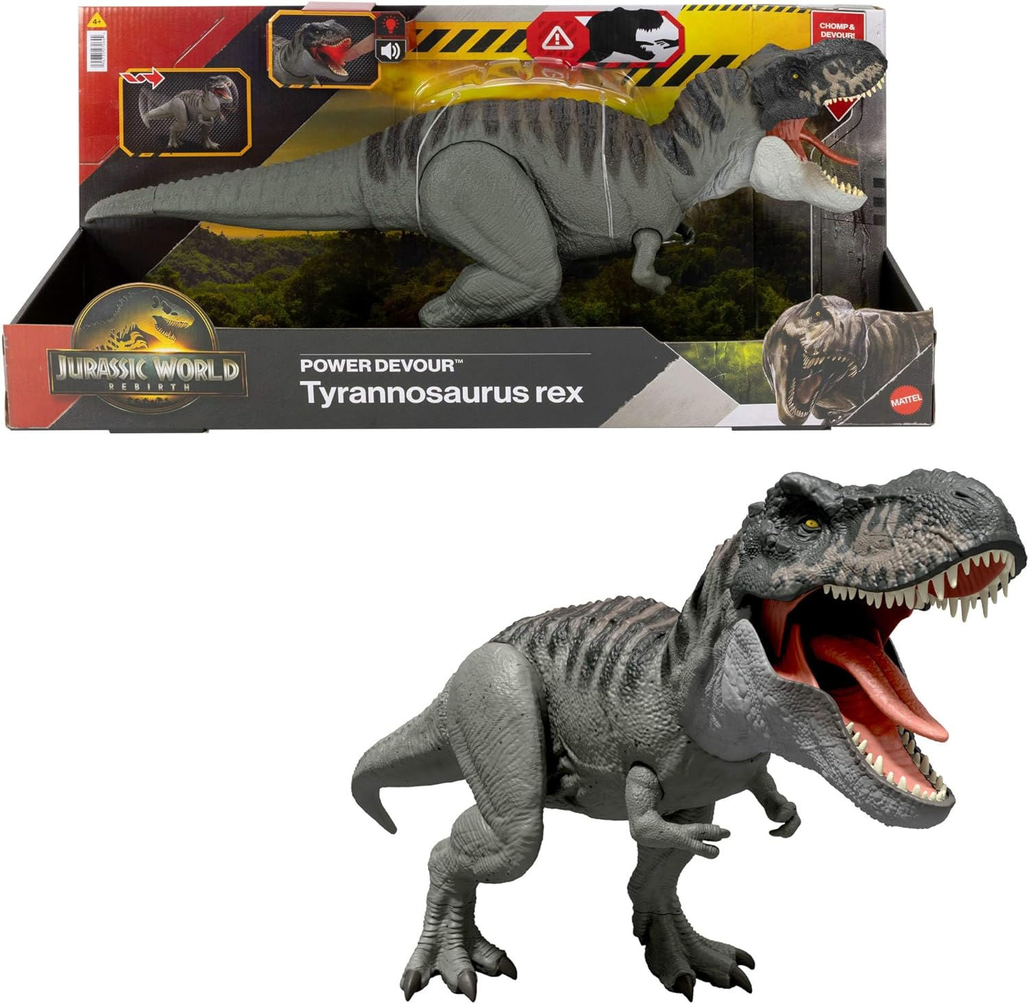 Jurassic World Rebirth Power Devour Tyrannosaurus Rex Dinosaur Figure