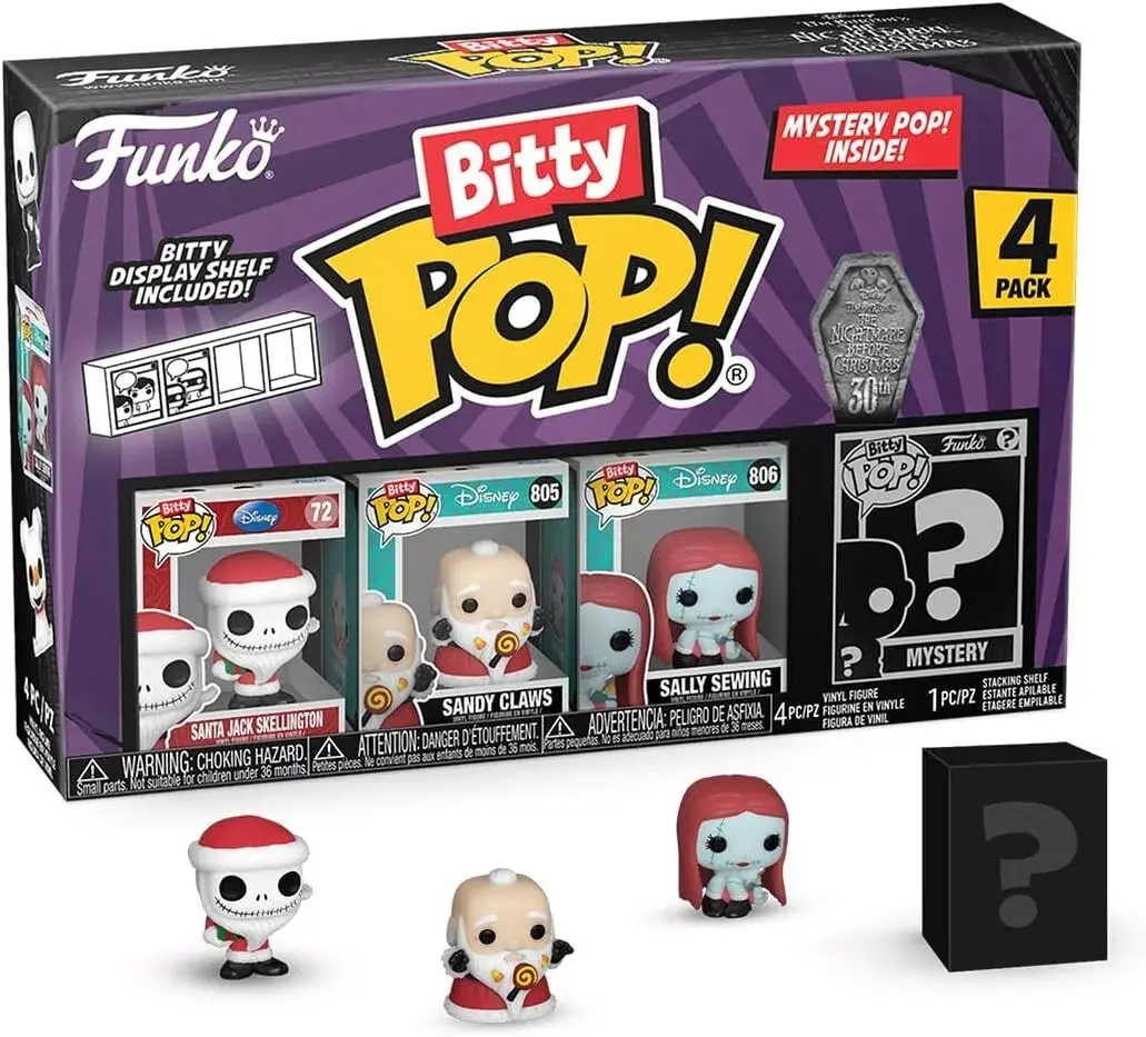 FUNKO Bitty Pop! The Nightmare Before Christmas 4-Pack