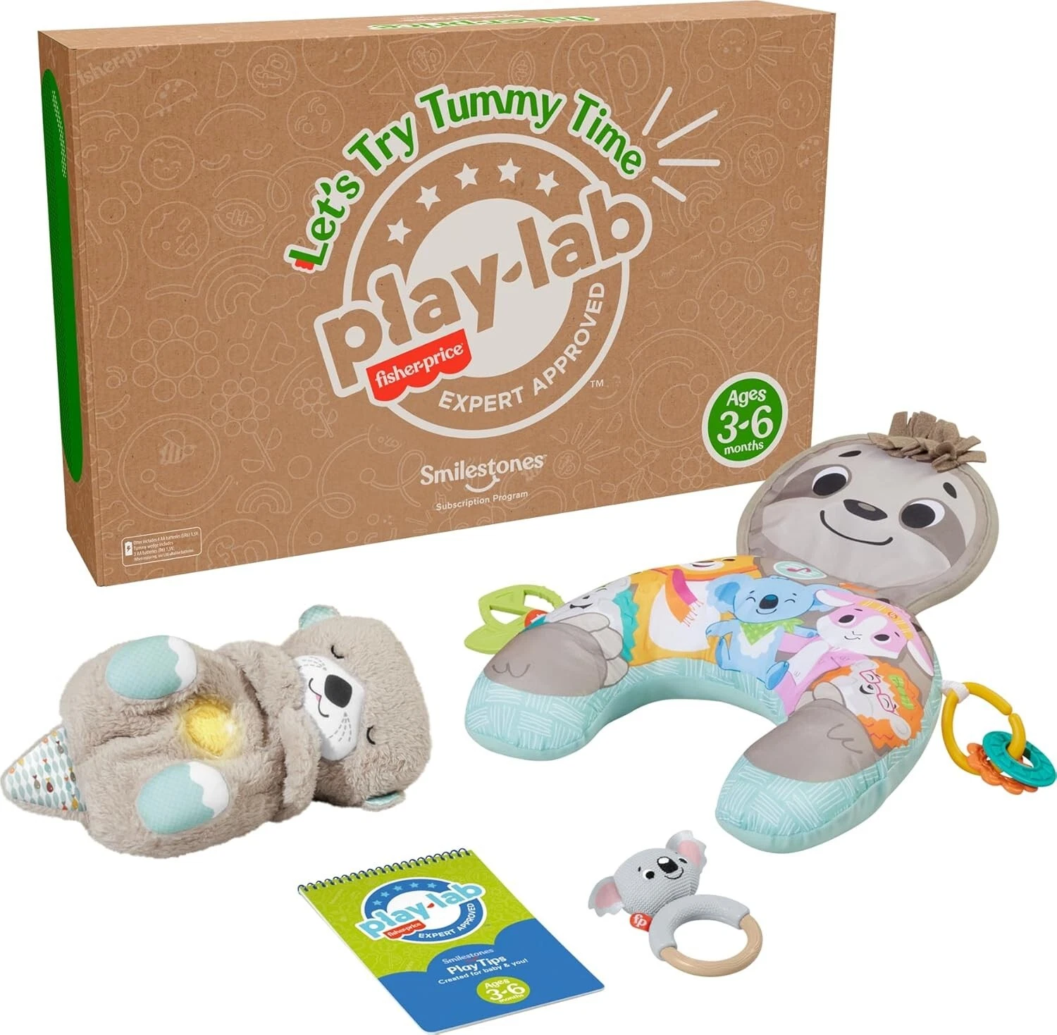 Baby Play Kit Let’s Try Tummy Time Gift Set With Developmental Toys