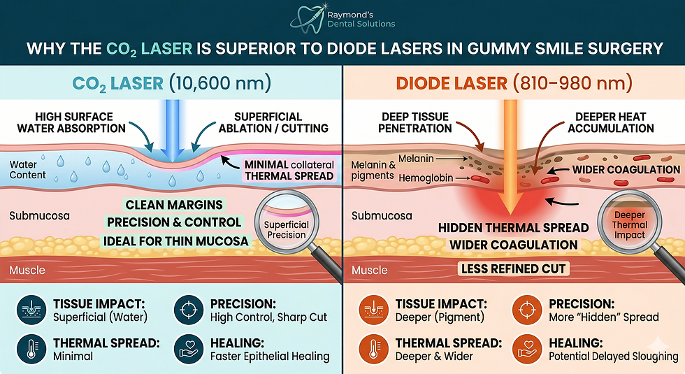 CO₂ Laser is Especially Superior to Diode Lasers