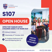 Discover St. Andrews Sukhumvit 107: Open House for Early Years–Secondary Families