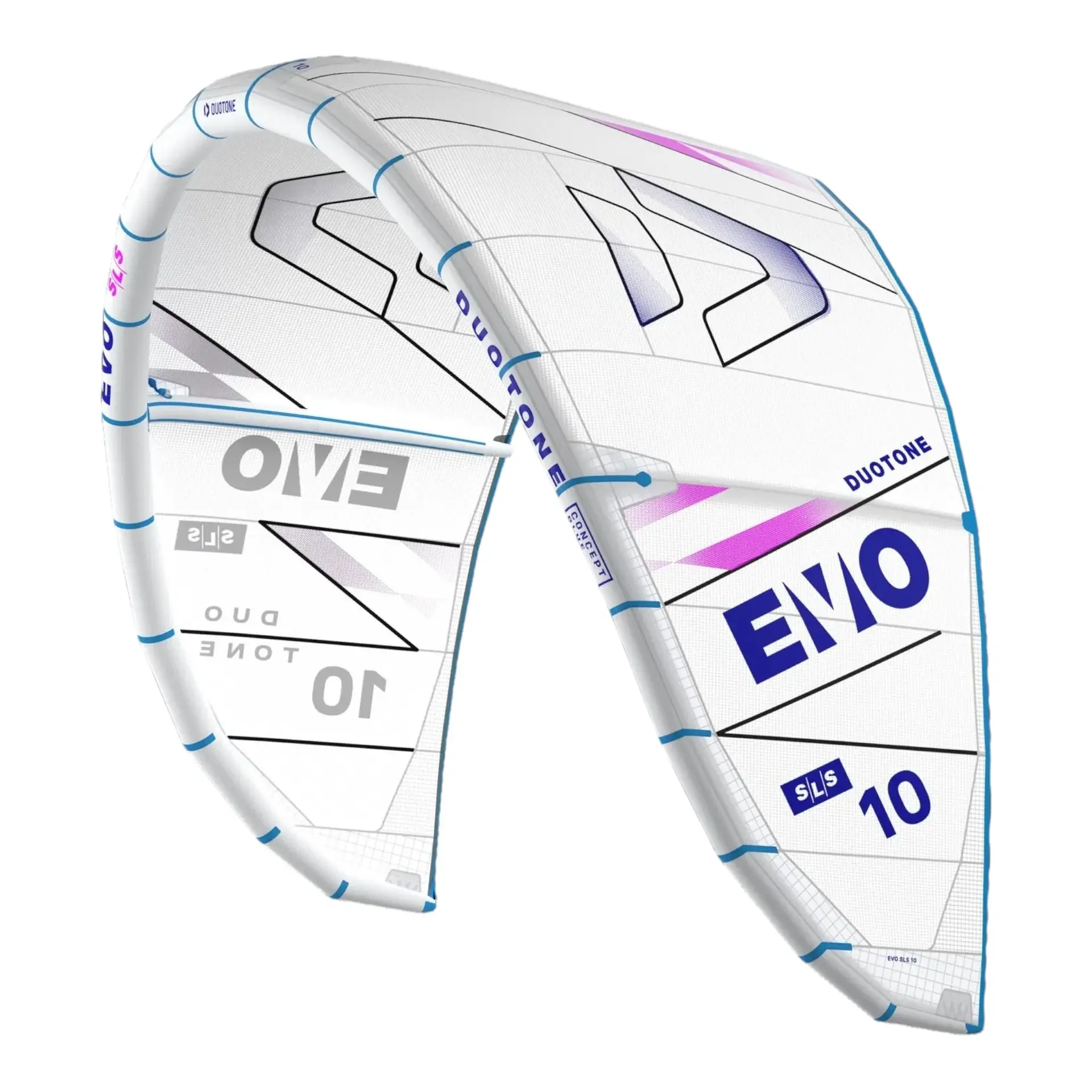 Vela de Kitesurf Duotone Evo SLS Concept Blue SS25