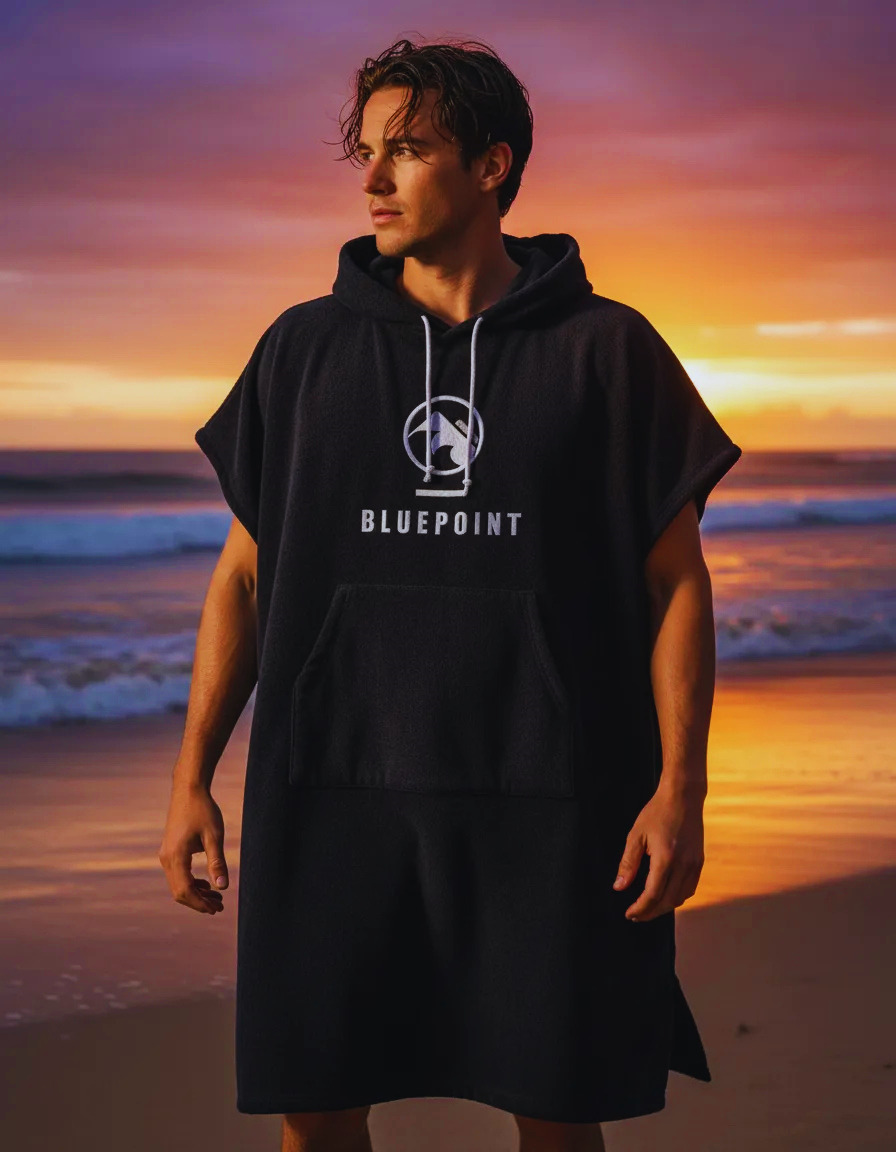 Thumbnail: Poncho Toalla Masculino Blue Point / Surf / Kite / Windsurf
