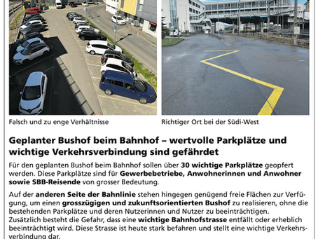 Gegenwind beim Bushof-Ost