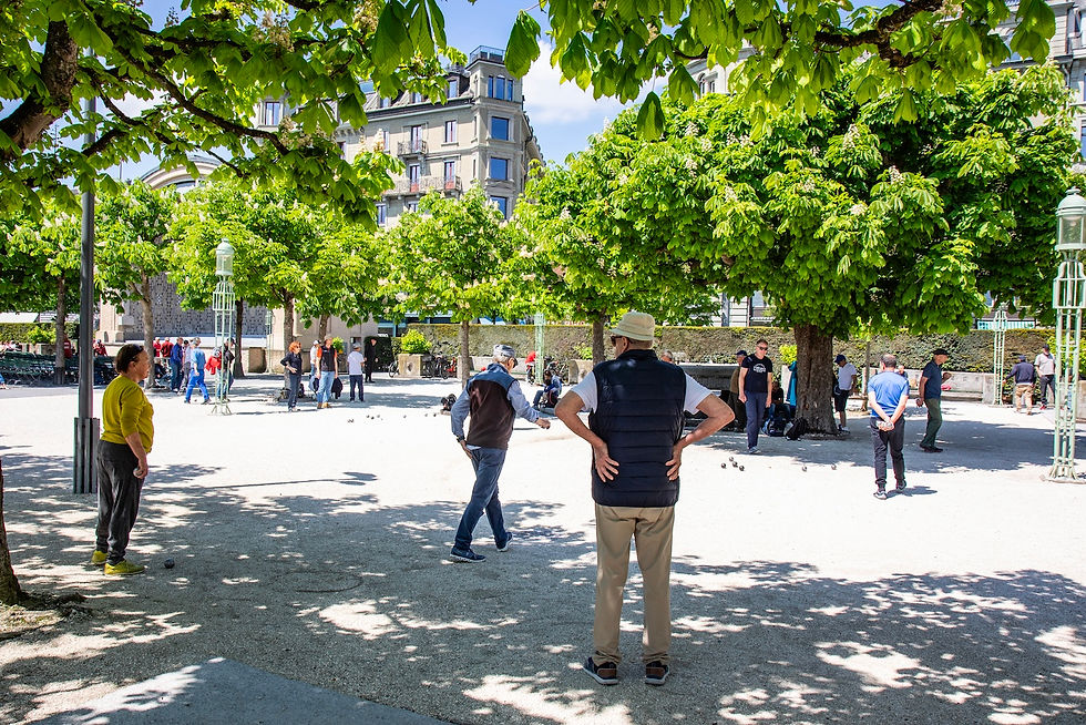 In Luzern hat das Petanque-Spiel viele Anhänger und eine lange Tradition. Foto cb