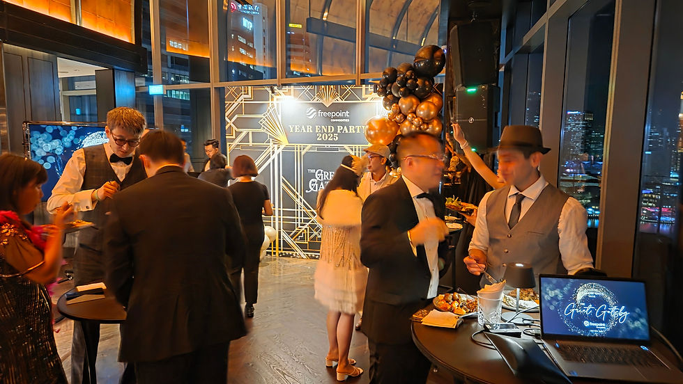 Emcee - Guests enjoyed the chilled atmosphere surrounded by the city skyline.