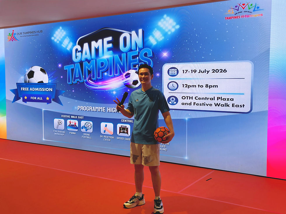 Emcee Singapore Ivan is the emcee for Game On! Tampines - World Cup 2026!