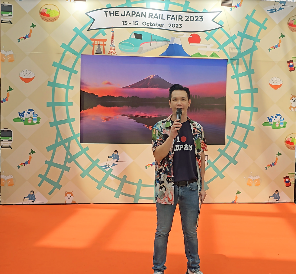 Singapore Emcee - Japan Rail Fair 2023 at Guoco Tower