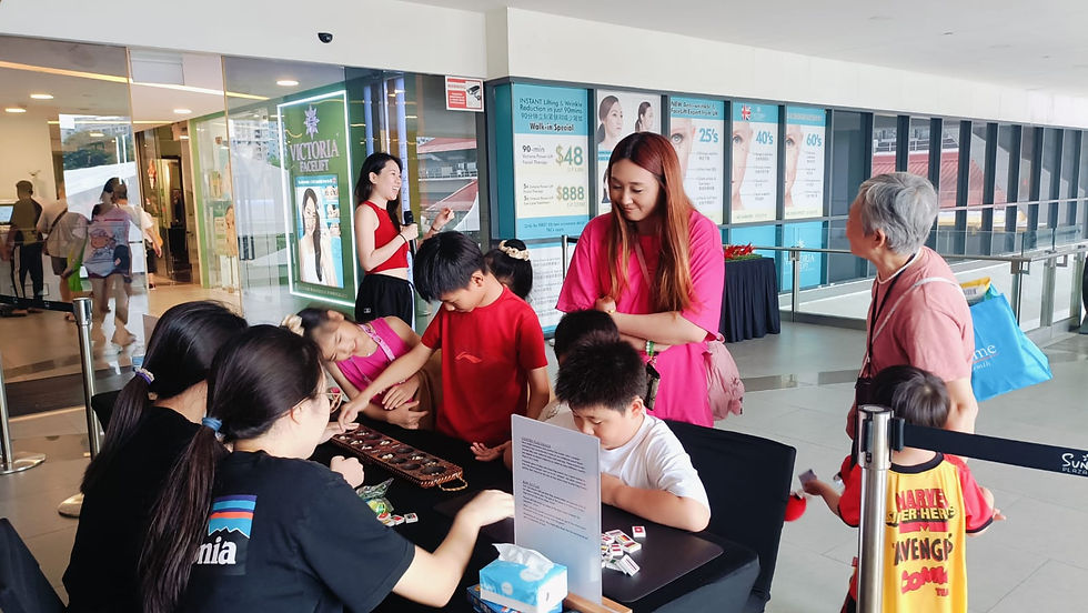 Emcee Singapore - Come on down to join us right at Sun Plaza level 2 for more games and laughter!
