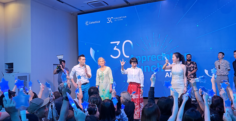 Emcee - Smiles all around as we celebrated achievements and built stronger bonds! A perfect day at Celestica!