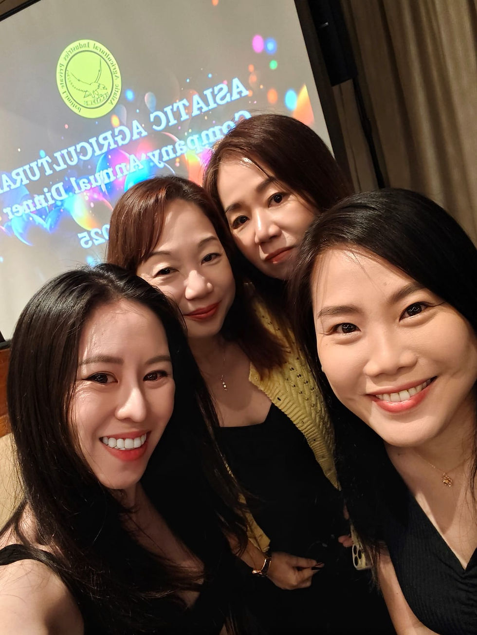 Emcee - Guests enjoying a joyful moment with our host at the Asian Agricultural Company Annual Dinner 2025.