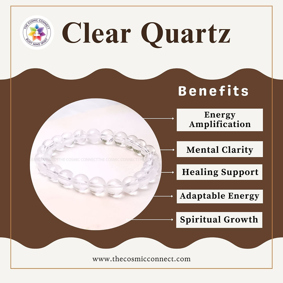Thumbnail: Clear Quartz Healing Bracelet - Amplifies Energy & Balance Chakras