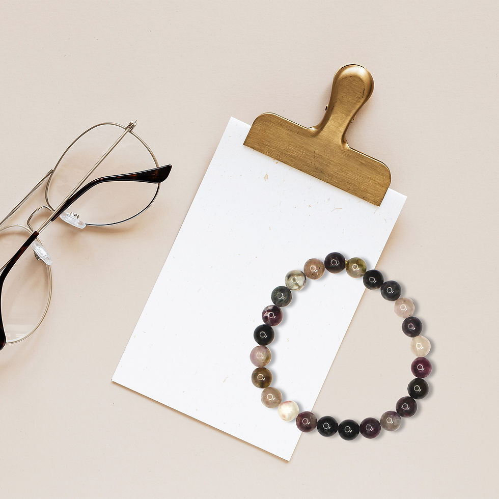 Thumbnail: Natural African Tourmaline Healing Bracelet - Protection & Growth