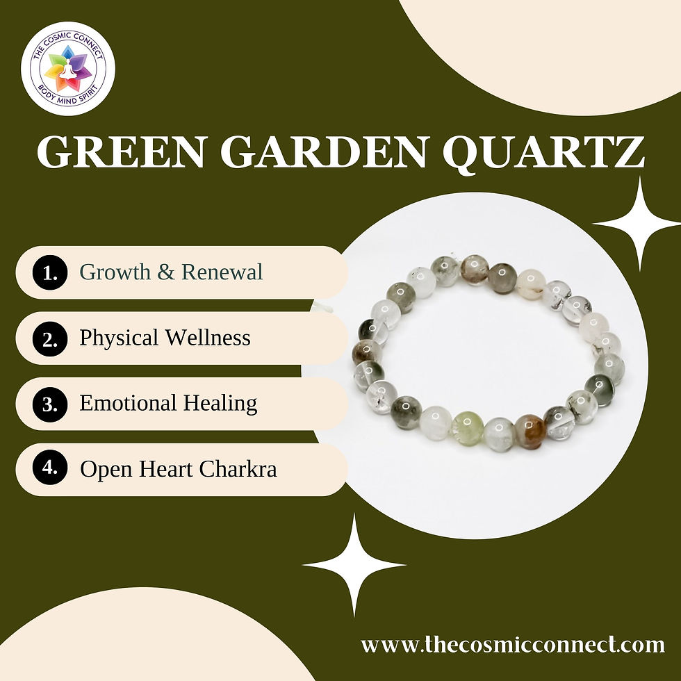Thumbnail: Green Garden Quartz Healing Bracelet - Emotional Balance & Relax Mind