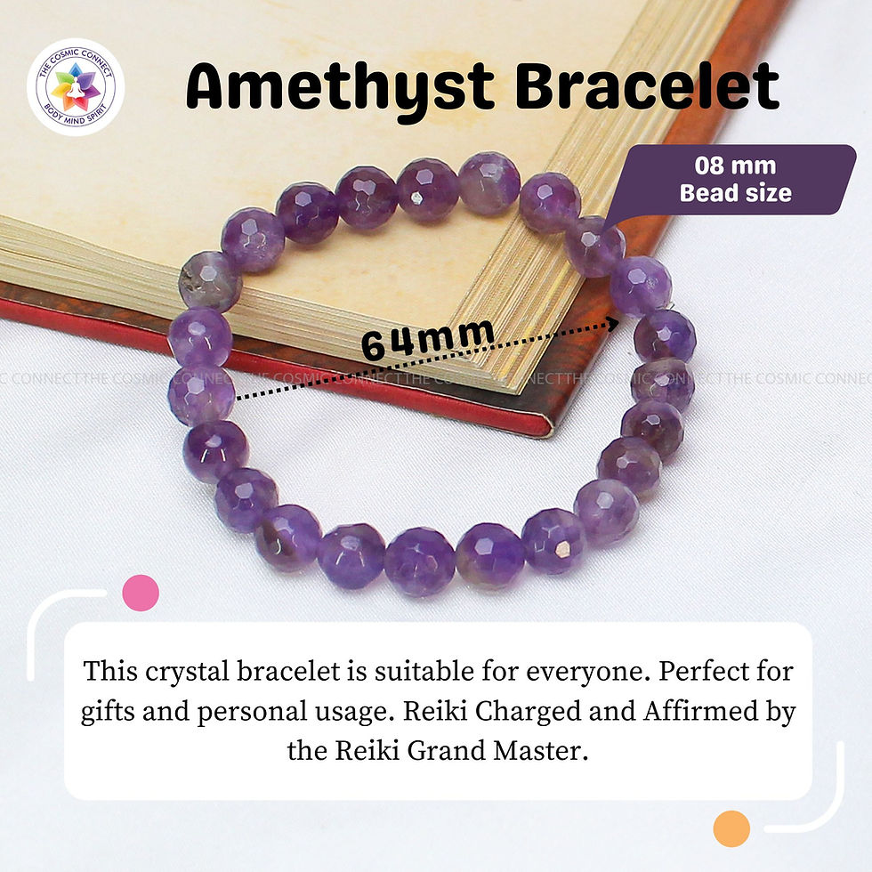 Thumbnail: Amethyst Faceted Bracelet - Emotional Balance & Intuition