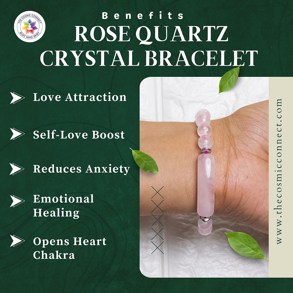 Thumbnail: Rose Quartz Bangle Bracelet – Unconditional Love & Emotional Healing