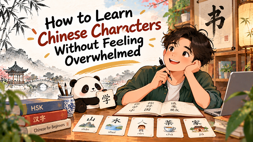 How to Learn Chinese Characters Without Feeling Overwhelmed