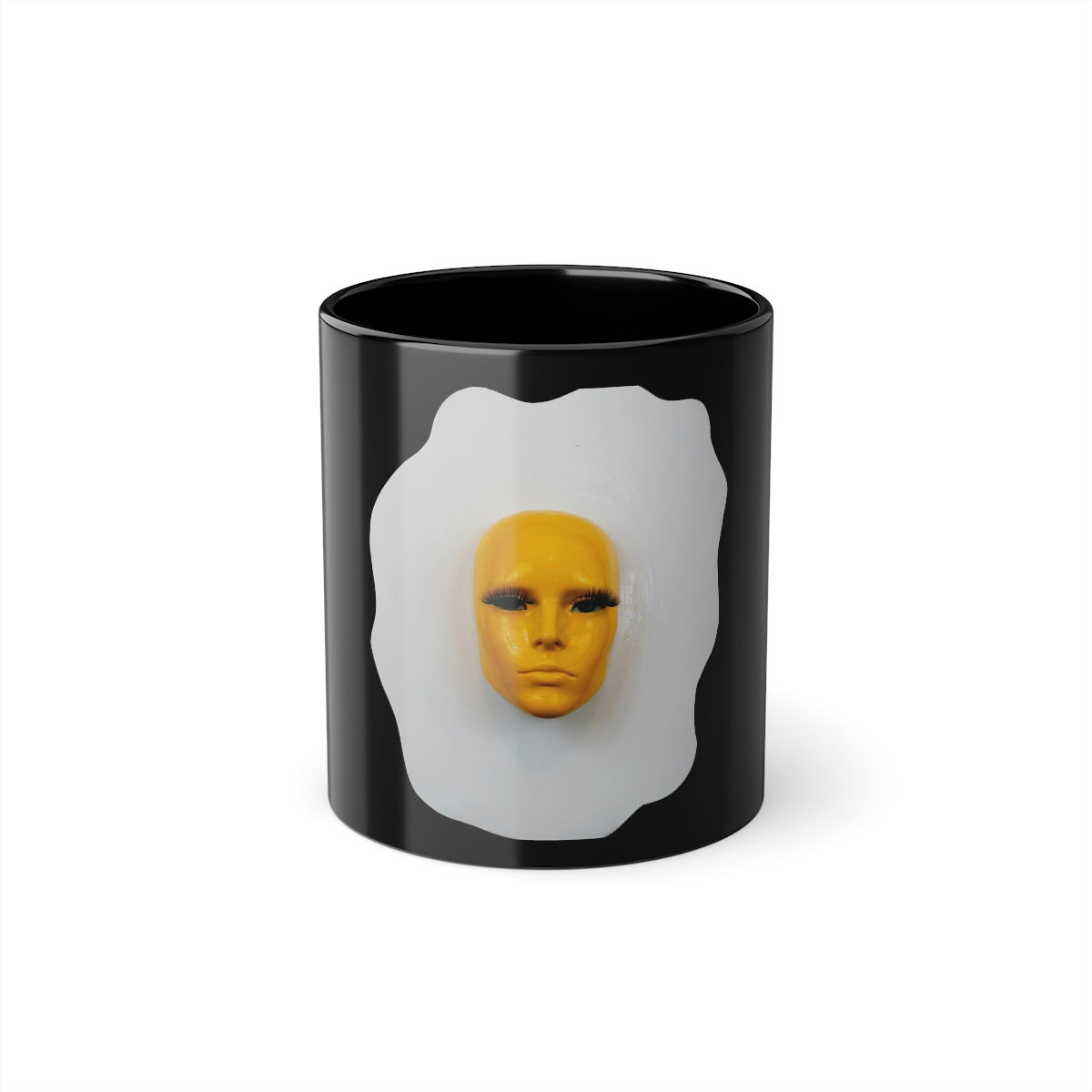 Fried egg Black Coffee Cup, 11oz