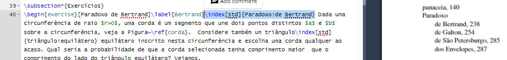 Exemplo de projeto diagramado em LaTeX com estrutura de capítulos, fórmulas matemáticas, códigos e pseudocódigos para livros científicos de Exatas