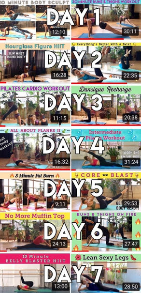 Post Holiday Slim Down | 1 Week Pilates Challenge