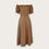 Thumbnail: Midi dress - amber brown