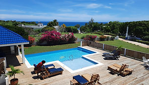 ocean view from the pool deck at Butterfly Villa