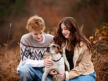 Atlanta family photography session of two Siblings, boy and girl and their dog