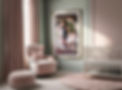 Wall Art Display of family in nursery -captured by  Atlanta Newborn Photographer