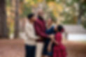 Family of four during a portrait session outdoors