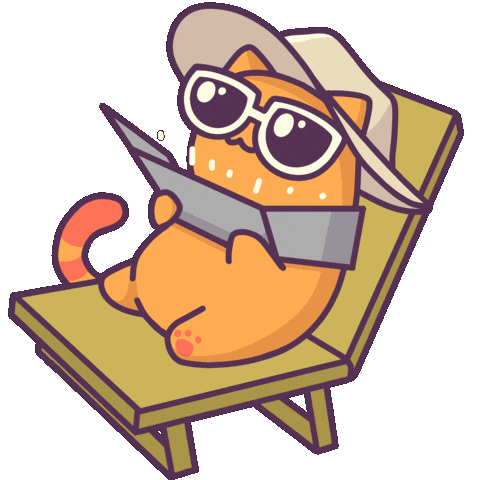 Cat Summer Sticker by Castaways.gif