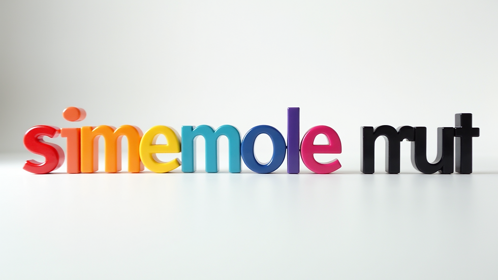 Eye-level view of a selection of colorful brand logos on a white background