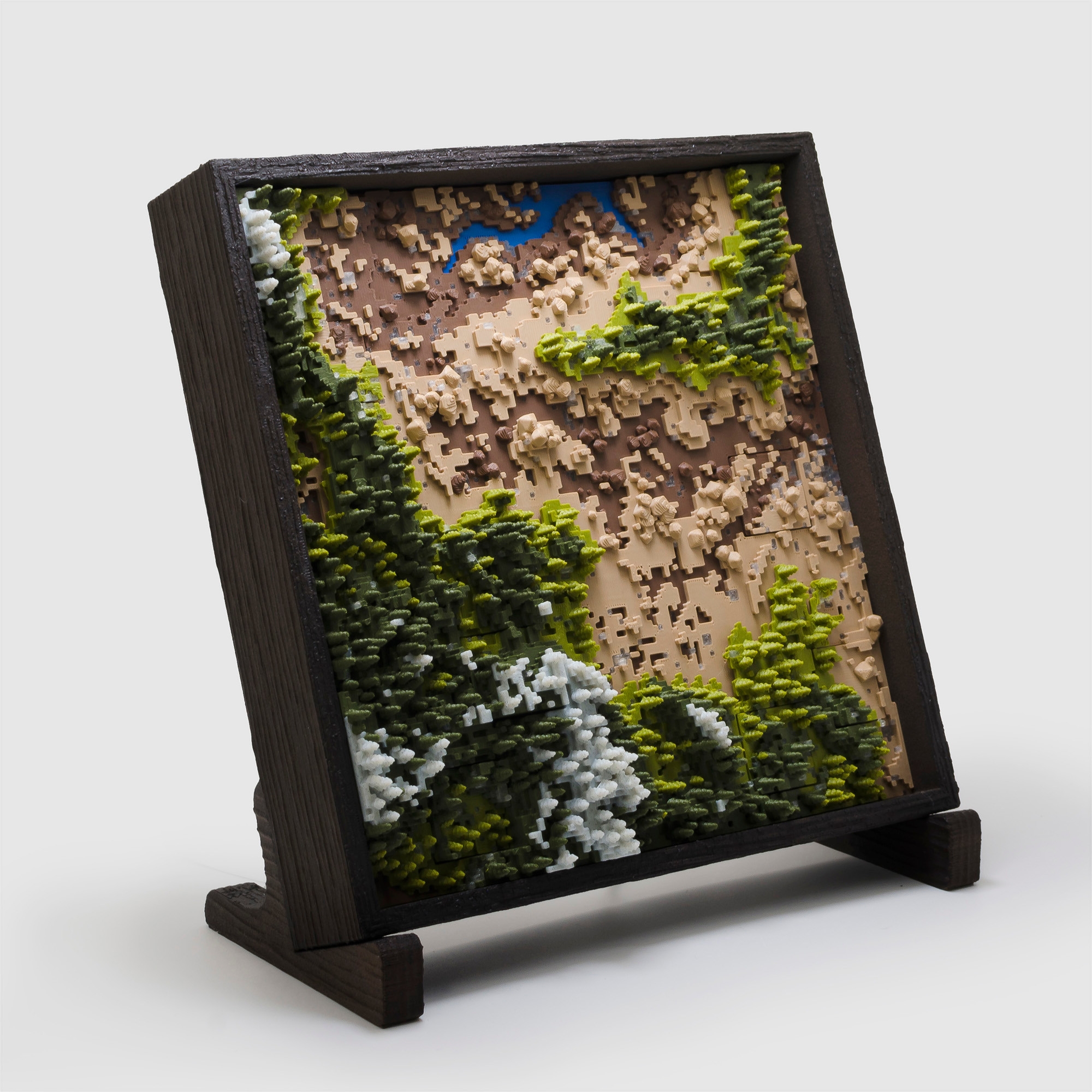 Wyoming, Montana & Dakota National Parks, Illuminated Map Lamp