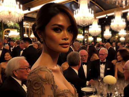 Vanessa Hudgens Stuns in Sheer Elegance at the Star-Studded Oscar Party
