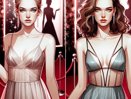 Red Carpet Radiance: Emily Blunt and Florence Pugh Slay in Floating Straps at the 2024 Awards Show