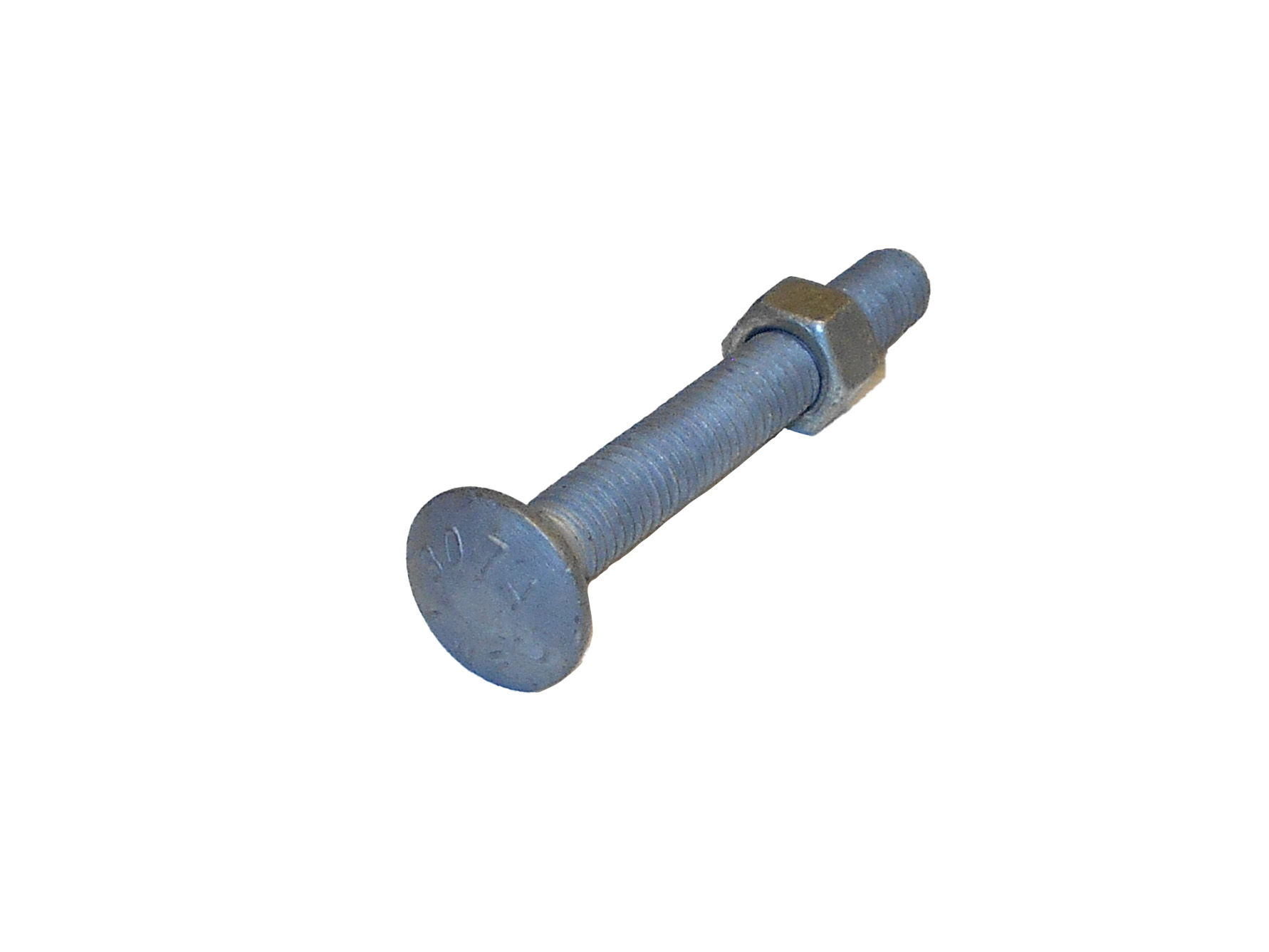 3/8-16 x 3 Carriage Bolt with Hex Nut, HDG, ASTM A307